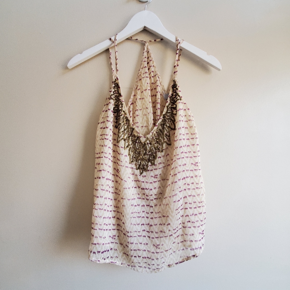 Ecote Urban Outfitters fun layered Tank Top with embellishment, small